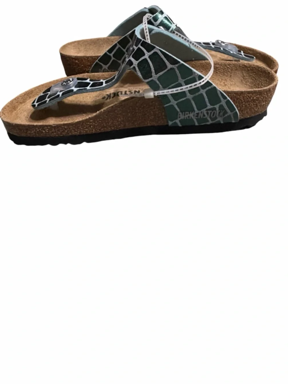 Birkenstock green croc